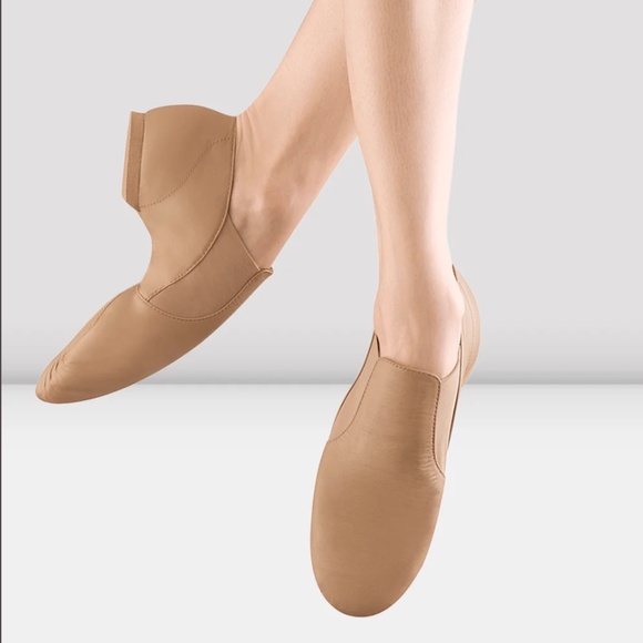 NWOT BLOCH Childrens Leather Elasta Jazz Booties (Size 2.5) - Picture 1 of 9